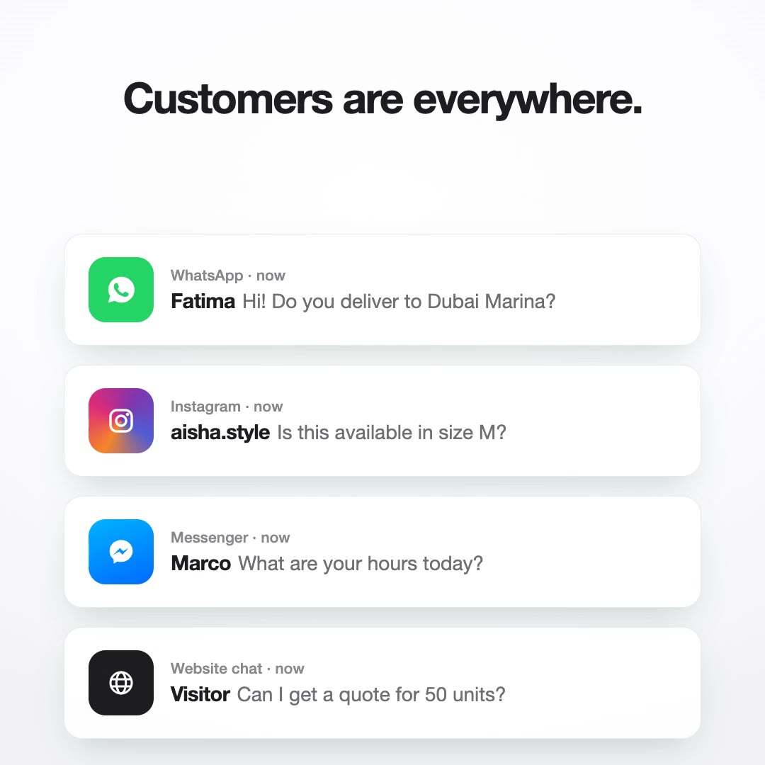 Frame from the inbox ad video